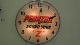 Pennzoil lighted clock