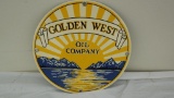 Golden West Oil Porcelain Sign