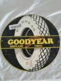 Good Year Airplane Tires Porcelain Sign