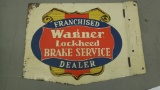 Wagner Lockheed Brake Service Flange Sign