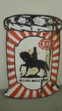 Porcelain Allied Mills Inc. Feed Sign