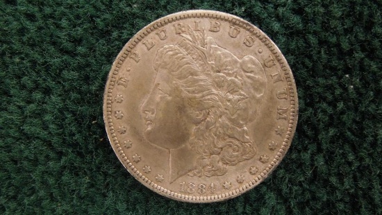 1884 O Morgan Silver Dollar