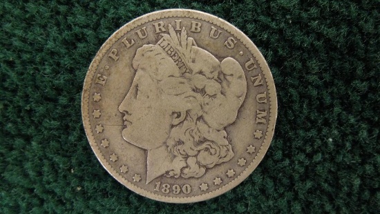 1890 O Morgan Silver Dollar