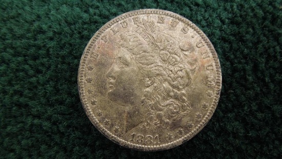 1881 O Morgan Silver Dollar