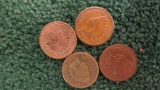 (4)1887 Indian Head Penny