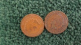 (2) 1909 Indian Head Penny