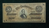 Confederate 50 Dollar Bill