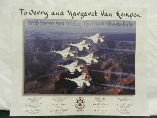 Thank-you Poster to Jerry and Margaret Van Kempen