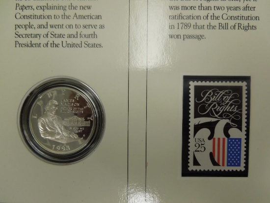 1993 Bill of Rights Coin and Stamp Commemorative