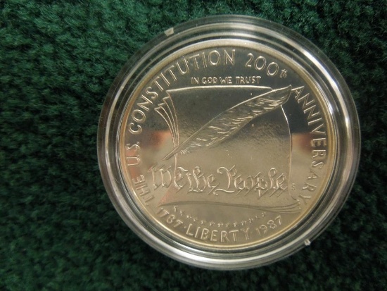1987 Constitution Proof Silver Dollar