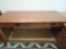 Mission Oak Desk Table, Two Drawers