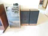 Optimus Turn Table, Amp, AM/FM Tuner, Cassette Player, with Headphones and Speakers