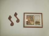 Wooden Music Note Decor and Framed Touch by the Masters Hand