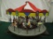Folk Art Mechanical/Electrical Merry Go Round with Carousel Horses