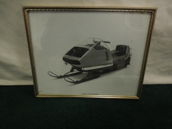 Honda Snowmobile Framed Picture