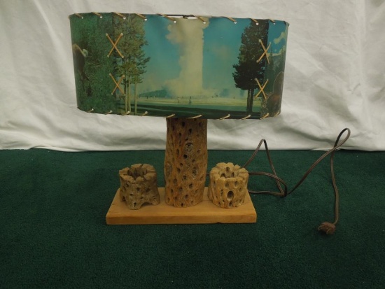 "Old Faithful" Lamp lamp w shade