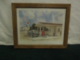 Texaco Framed Picture