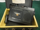 Professional Cassette Recorder and Case