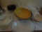 Glass, ceramic baking dishes, glass measuring bowl, mixing bowls