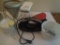 Hamilton Beach hand mixer with bowl, paper plates, strainer, storage container, sm pan