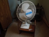 Little step stool and fan