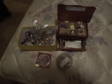 Jewelry box with jewelry, small box with jewelry