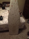 Ironing board, and 2 irons