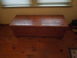 Cedar chest with contents