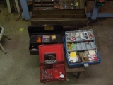 4 x fishing tackle and boxes
