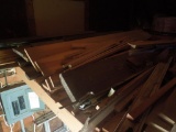 Lumber in overhead of garage