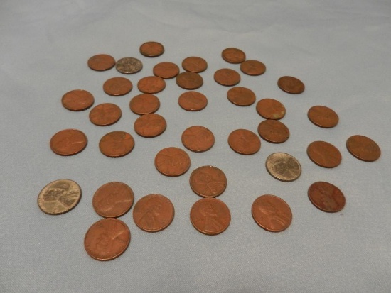 (35) Pennies 1910-1940