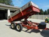 Midsota hydraulic dump box, tandem axle trailer