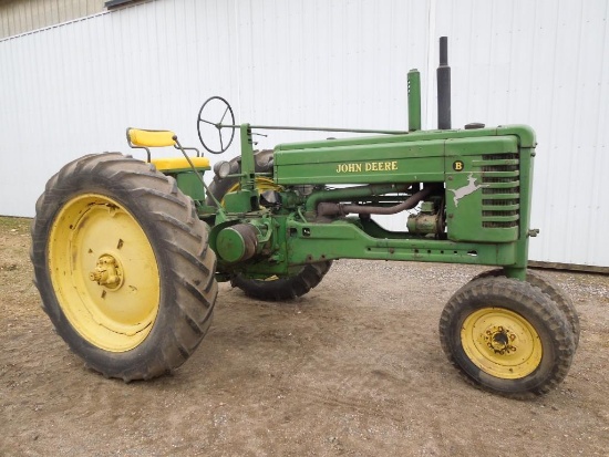 1950 John Deere B gas Tractor,