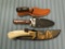 (3) Knives with Sheaths