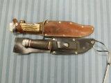 (2) Original Style Bowie Knives with sheath and sharpening stone 10