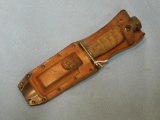 US Survival Knife with Sheath and Sharping Stone