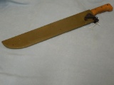 Zip Brand wooden handled machete made in Sheffield, England