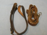 (2) Leather sling straps