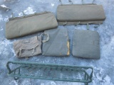 M151 Jeep Mutt Spring Seat with Cushions and canvas bag