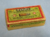 Peters .32 short Vintage ammo box w some ammo
