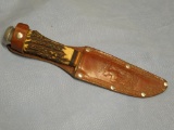 Solingen knife with sheath, antler handle Sabre Monarch 121 9
