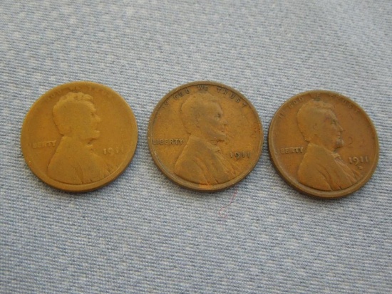 1911, 1911D, 1911 Pennies