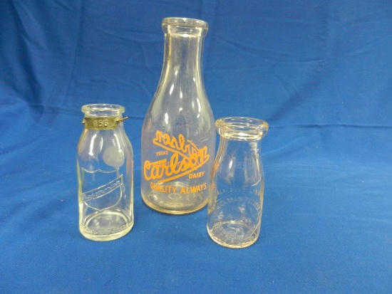 Carlson Milk Bottles