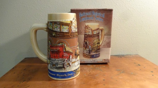 Budweiser Clydesdales Stables in St. Louis Beer Stein "C"