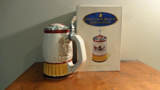 Anheuser-Busch Collectors Club 2007 Membership Beer Stein