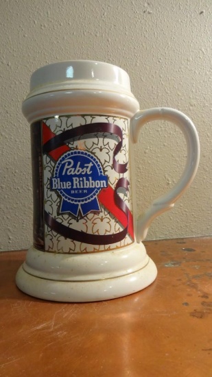 1995 Collector Series Pabst Blue Ribbon Beer Stein