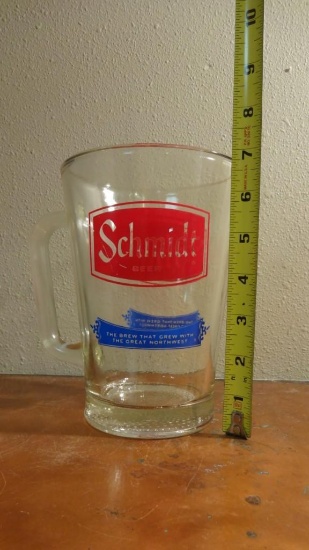 6.75 tall Schmidt Beer glass Pitcher