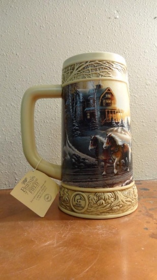 "The Pleasure of Winter " Miller Genuine Draft, The Ducks Unlimited Terry Redlin Collection Stein