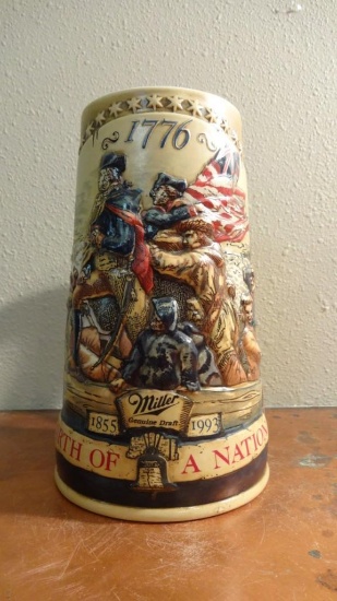Miller Birth of a Nation 1775 Beer Stein Third in a Series