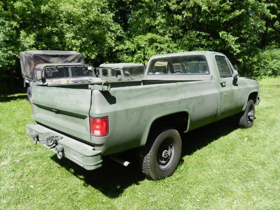 1986 Chevrolet 1 Ton Army Diesel 4 X 4 Pickup